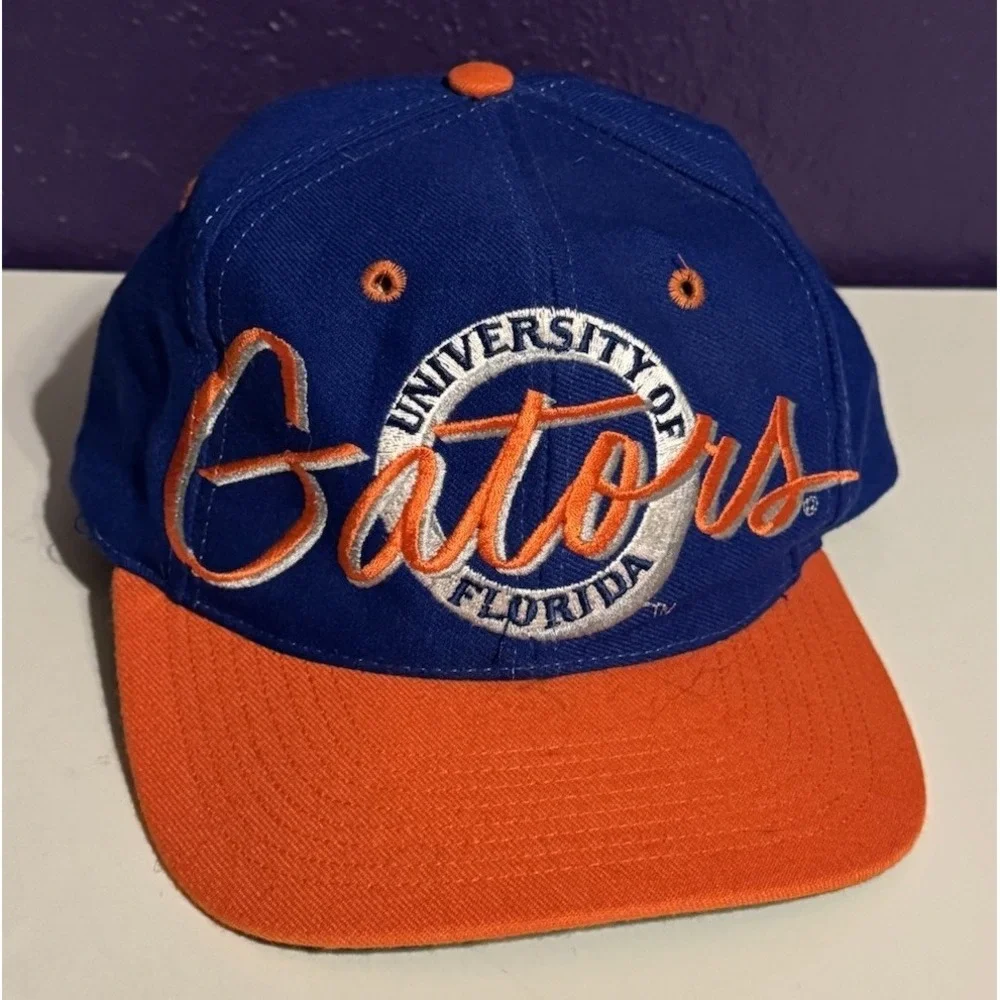 Vintage 90s The Game Florida Gators Big Logo Script Hat UF New Tags Rare